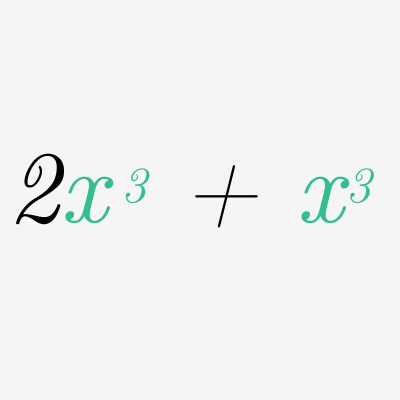 Similar Terms Algebra